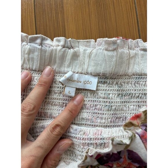 Revolve House of Harlow 1960 Floral Tiered Mini Skirt Size Large NWOT - Picture 4 of 4